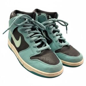 Nike Dunk Mid Pro SB Sea Crystal Suede Leather Sneakers